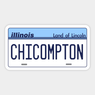 Chicompton ))(( Chicago Compton Mashup Sticker